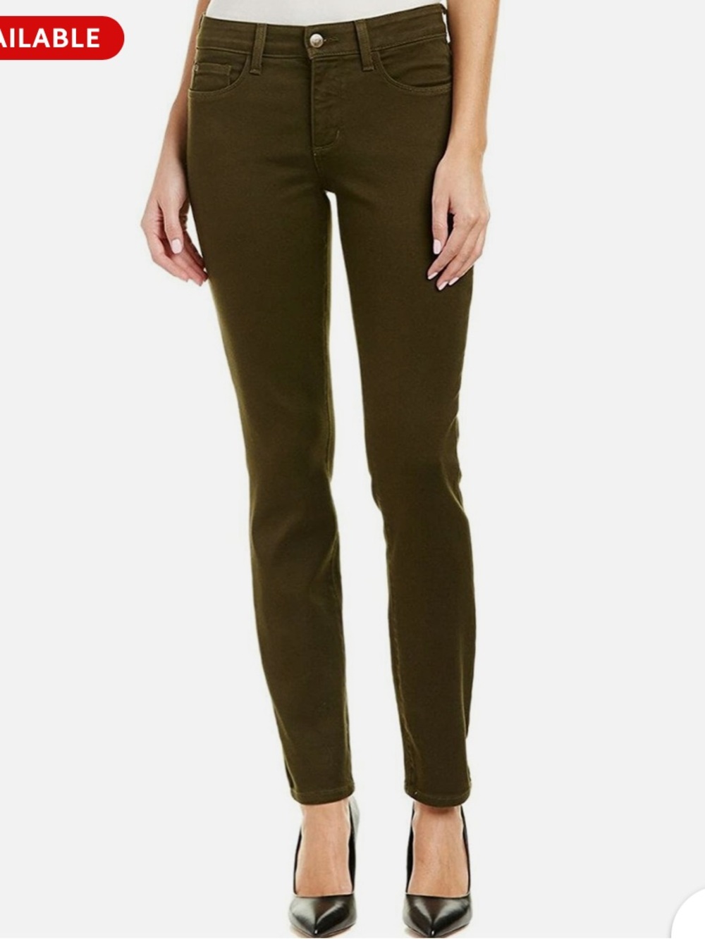 NWT NYDJ Alina Legging Jeans in Olive Green